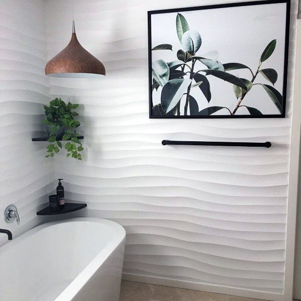bathroom Textured Wall Treatments