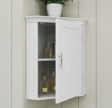 bathroom corner cabinet wall mounted
