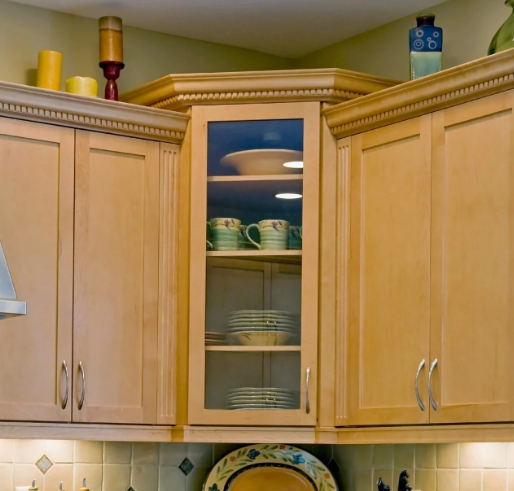 kitchen corner units wall
