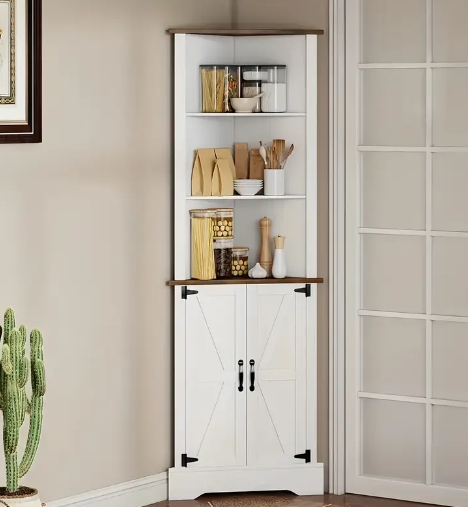 corner tall cabinet