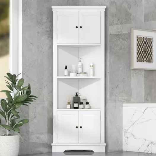 freestanding corner cabinet