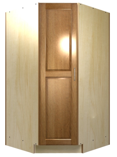 tall corner kitchen cabinet with doors