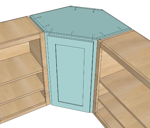 upper corner cabinet