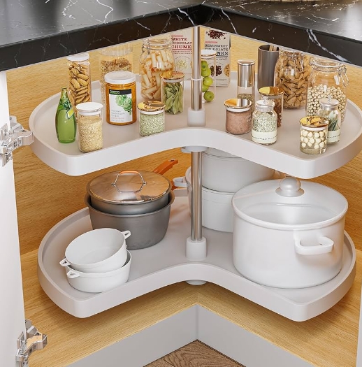 pie shaped lazy susan