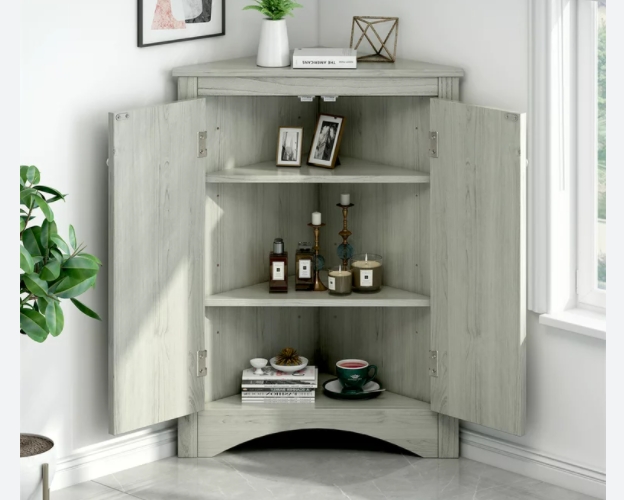 corner unit with doors