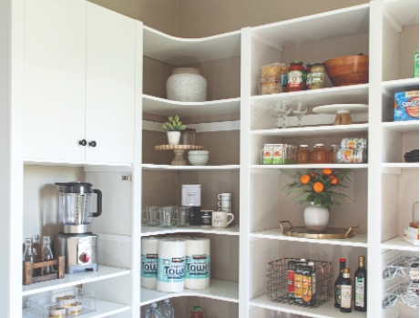 corner pantry organisation