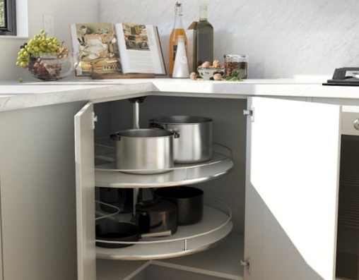corner rotating cabinet