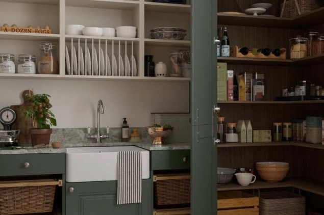 corner wall pantry