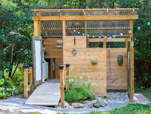 outdoor shower ideas