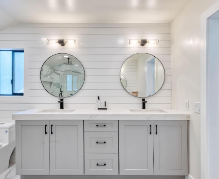 gray vanity bathroom ideas