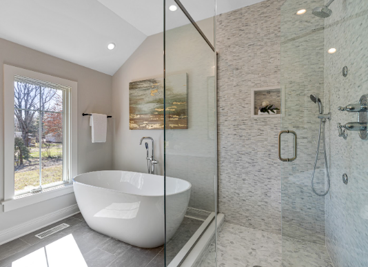 tub in shower design