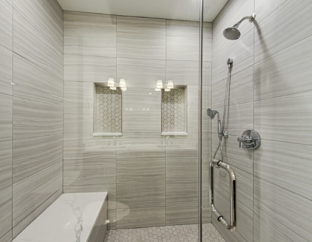 walk in shower ideas with bench