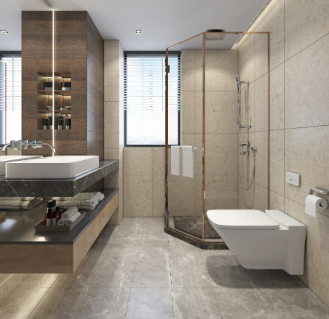 modern shower room