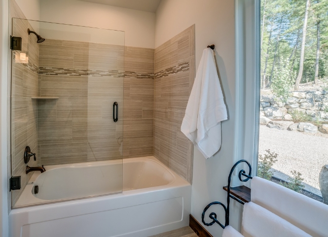 modern tub shower combo