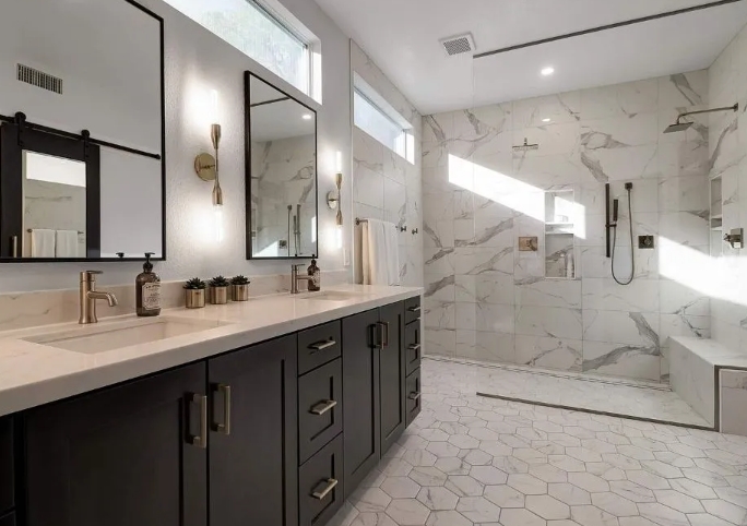 walk in shower ideas no door