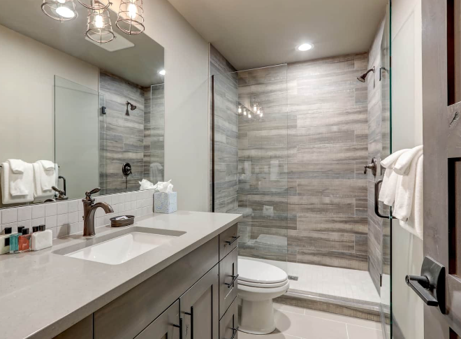 small walk in shower ideas