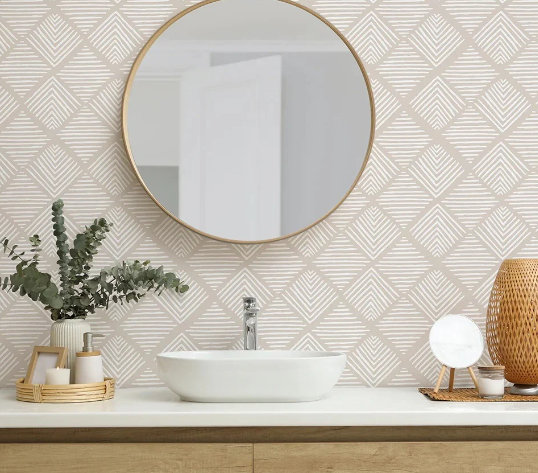 small bathroom wallpaper ideas