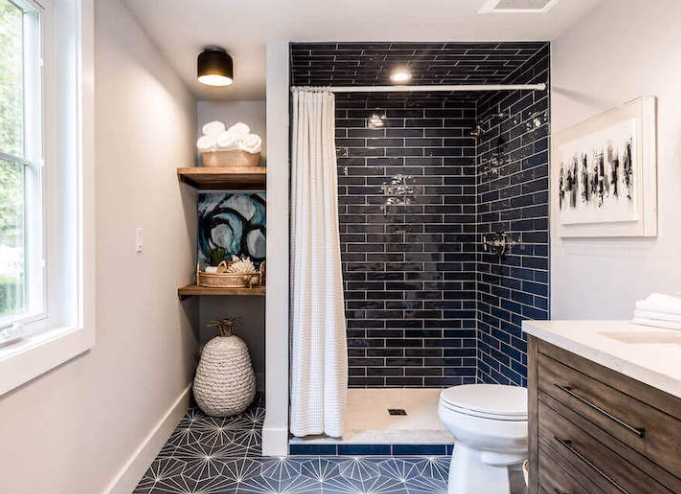 best tiles for small bathroom