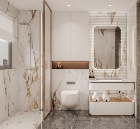 bathroom wall design