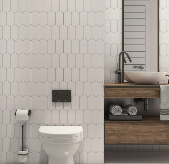 Powder Room Floor Tile Ideas for Small Spaces