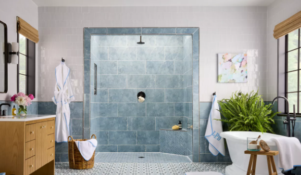 Trendy Modern Shower Tile Ideas