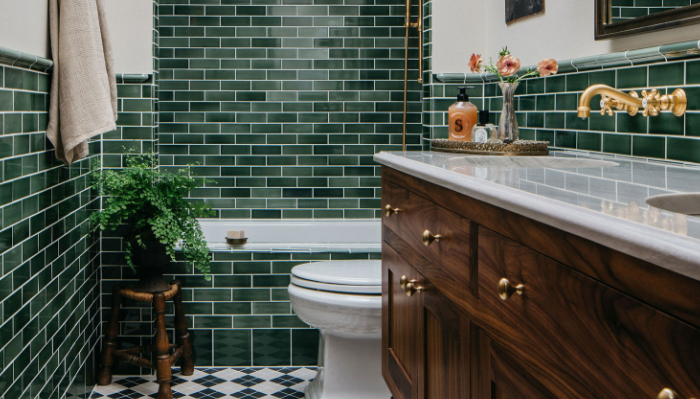 Green Bathroom Tile Ideas for Natural Vibes