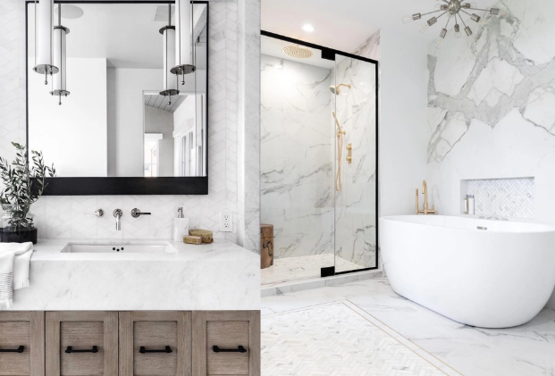 White Marble Bathroom Ideas for Classic Appeal