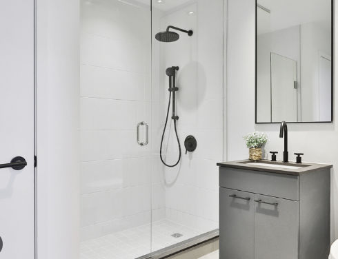 Standing Shower Design Ideas for Compact Bathrooms