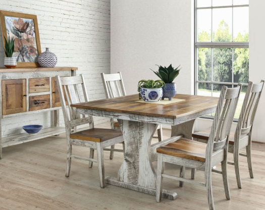 Distressed Wood Furniture as a Farmhouse Statement