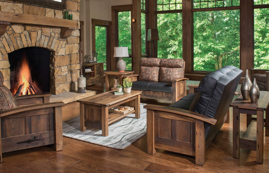 Farmhouse Decorating with Reclaimed Wood Furniture