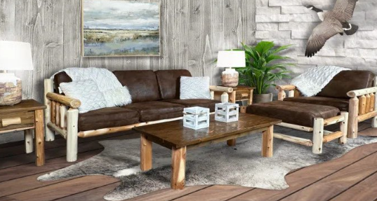 Distressed Wood Furniture for Relaxed Farm Living