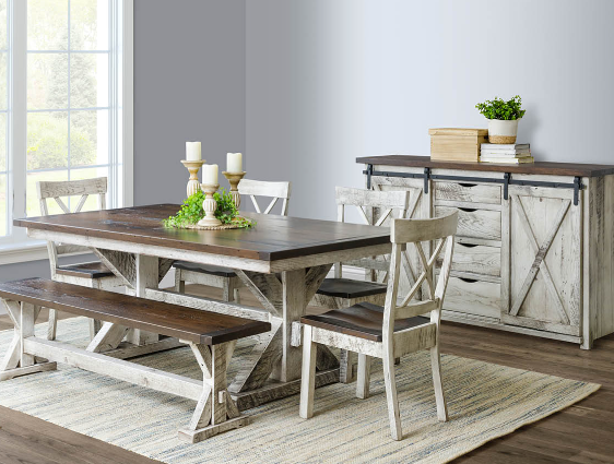 Reclaimed Wood Furniture in Minimal Farm Design