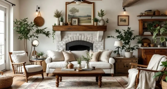 Distressed Wood Furniture and Farmhouse Elegance