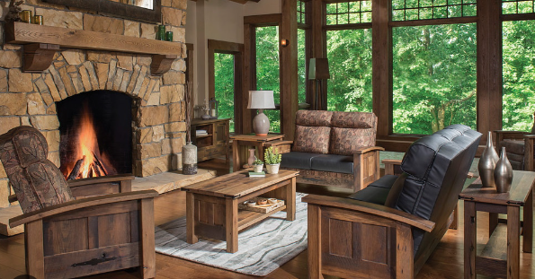 Reclaimed Wood Furniture in Rustic Farm Decor