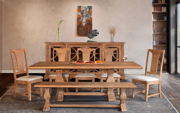 Reclaimed Wood Furniture for Farmhouse Balance