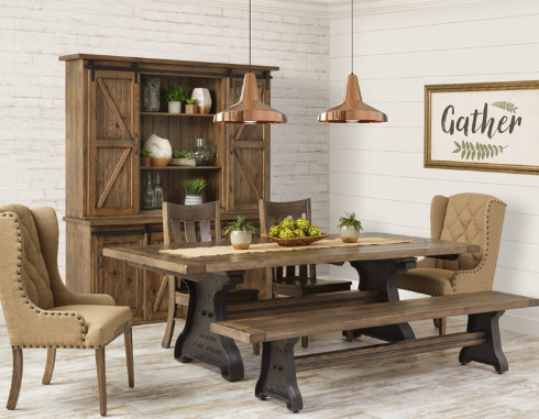 Distressed Wood Furniture in Natural Farm Settings