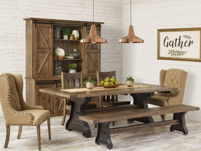 Distressed Wood Furniture and Country Farm Style