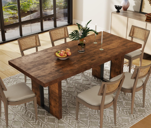 Farmhouse Style Anchored by Reclaimed Wood Furniture