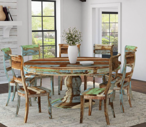 Reclaimed Wood Furniture in Rustic Farm Interiors