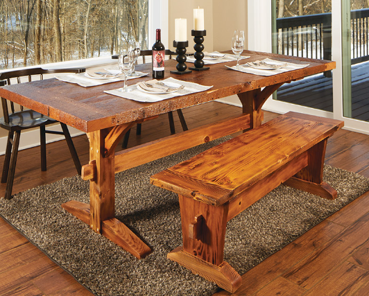 Farmhouse Warmth through Reclaimed Wood Furniture