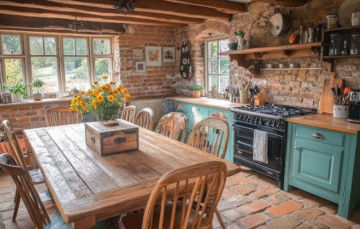 Distressed Wood Furniture for Inviting Farm Homes