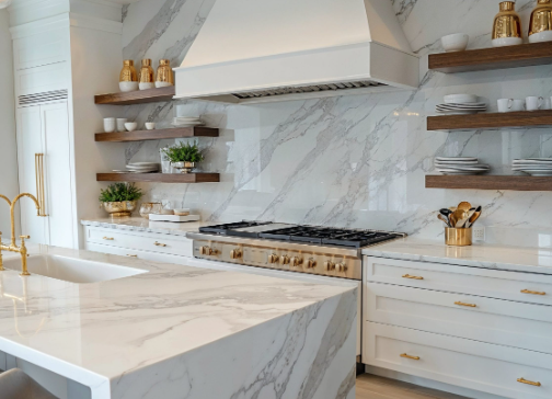 Farmhouse kitchen open shelving with open wall design ideas