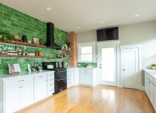 Farmhouse kitchen open shelving with timeless design ideas